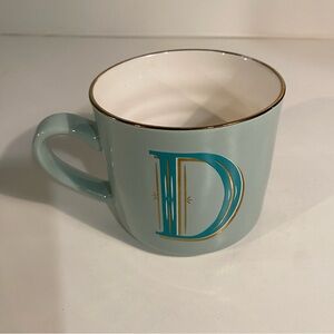 Opal House Monogramed “D” Coffee Mug Height 4”